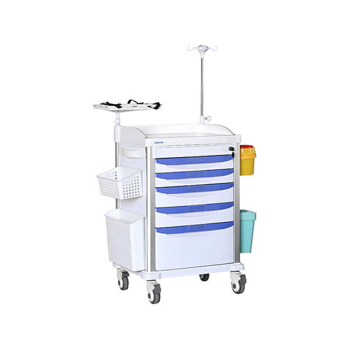 急救手推车 - MK-P17 - Zhangjiagang Medi Medical Equipment - 医用 / 氧气瓶架 / 用于除颤器
