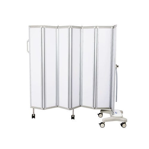 医用滑轮屏风 - MK-N03 - Zhangjiagang Medi Medical Equipment - 折叠 / 便携式 / 六折