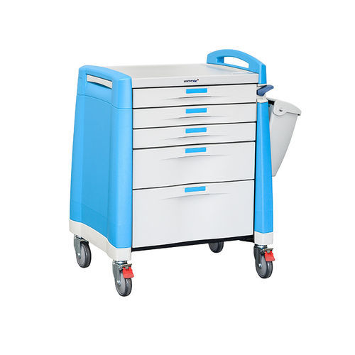 医用推车 - MK-P16 - Zhangjiagang Medi Medical Equipment - 用于药物 / 护理 / 带抽屉