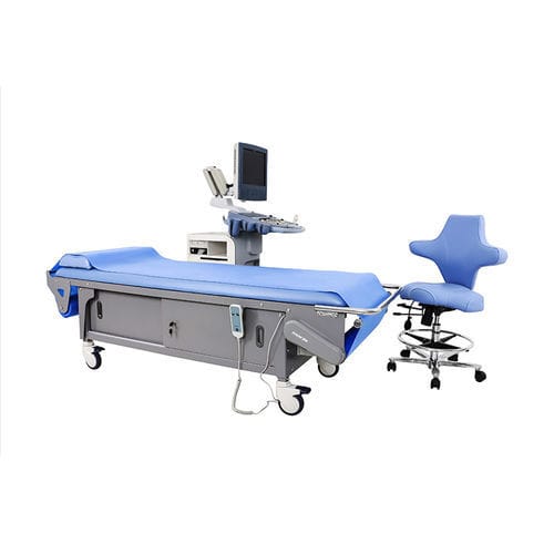 超声波成像检查床 - YA-EC-U01 - Zhangjiagang Medi Medical Equipment - 电动 / 可调高度 / 带收纳