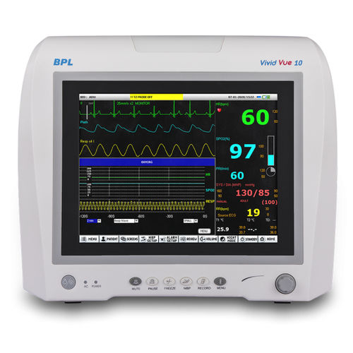 便携式病人监护仪 - BPL VIVID VUE - BPL Medical Technologies - RESP / ECG / 温度