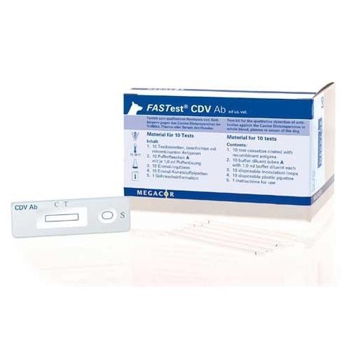 犬瘟热快速诊断检测 - FASTest® CDV Ab - MEGACOR Diagnostik - 兽用 / 免疫 / 犬类