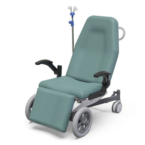 室内患者转运椅 - KFM-PT103 - Guangdong Dongpin Beauty & Medical Technology - 椅背可调 / 带脚托 / 带输液架