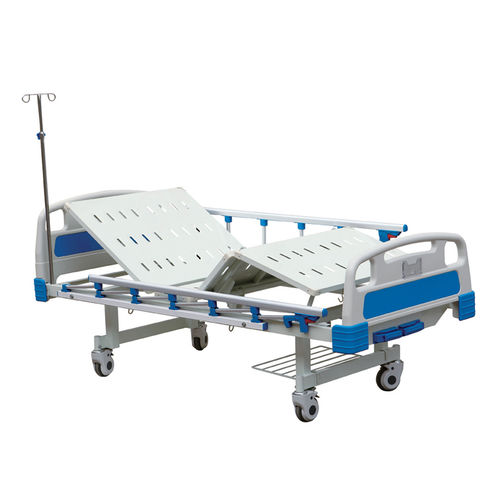 医院病床 - HF-828A - Shanghai Huifeng Medical Instrument - 手动 / 折叠 / 带滑轮