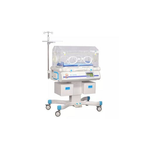 带滑轮新生儿保育箱 - HFBIN-4000C - Shanghai Huifeng Medical Instrument - 带秤 / 带4个操作窗口