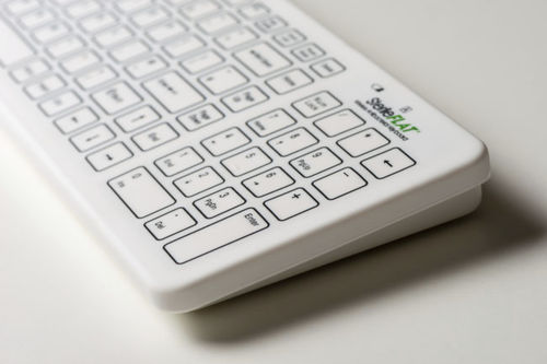 硅胶医用键盘 - SF09-02W - SterileFLAT - USB / 抗菌