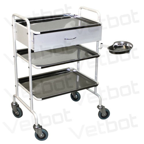 兽医诊所推车 - SMm-3 - Vetbot - 用于器械 / 通用 / 不锈钢