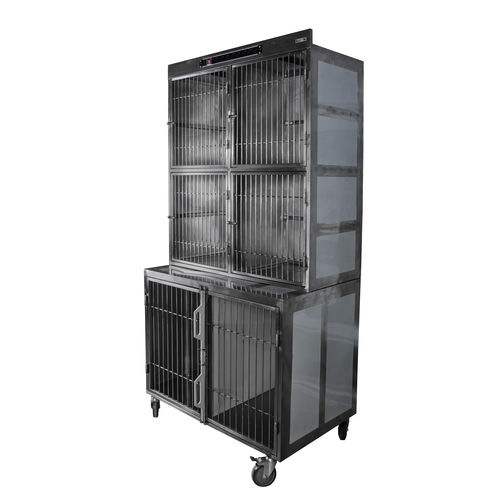 犬用动物笼具 - 80350 - Vetbot - 模块化 / 6格 / 不锈钢