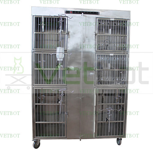 猫动物笼具 - 80505  - Vetbot - 模块化 / 不锈钢
