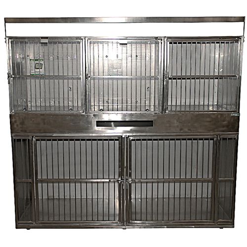 模块化动物笼具 - 80391 - Vetbot - 5格 / 不锈钢