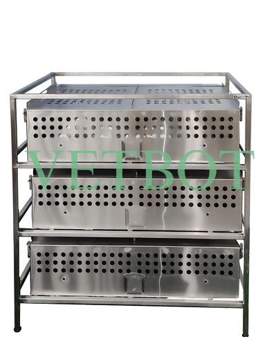 豚鼠动物笼具 - CL-2006 - Vetbot - 模块化 / 不锈钢