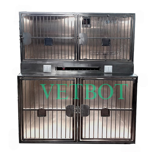 猫动物笼具 - №80393.1 - Vetbot - 犬用 / 模块化 / 4格