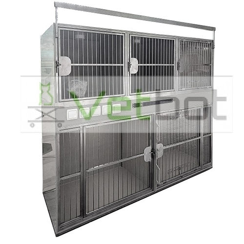 模块化动物笼具 - №80553  - Vetbot - 聚丙烯 / 带运动轮