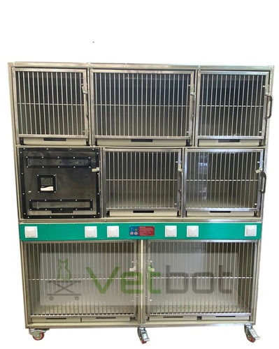 猫动物笼具 -   VST-7  - Vetbot - 犬用 / 模块化 / 不锈钢