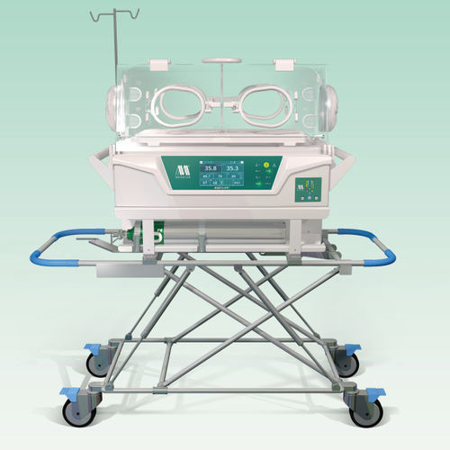 带滑轮新生儿保育箱 - BabyLife® BLF-2001T - MEDICOR Elektronika - 电动 / 带4个操作窗口