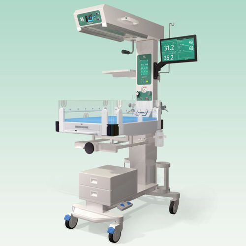 带通风新生儿保温灯 - BabyLife® BLR-2100A - MEDICOR Elektronika - 带监护仪 / 带秤 / 带收纳