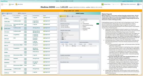 输液泵管理软件模块 - Label Editor - Medima - 医用 / 基于网络