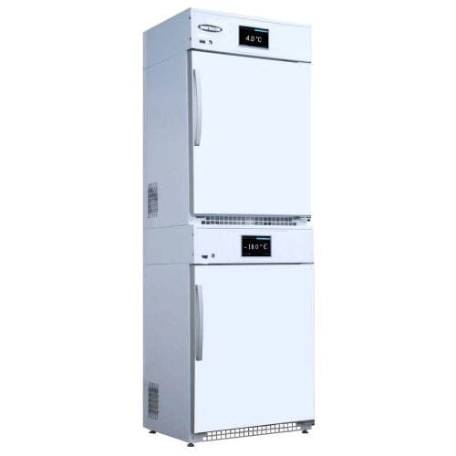 医用冷藏柜 - M-COMBI 280 AP+AP IoTty - unifrigor - 橱柜式 / 双门 / 不锈钢