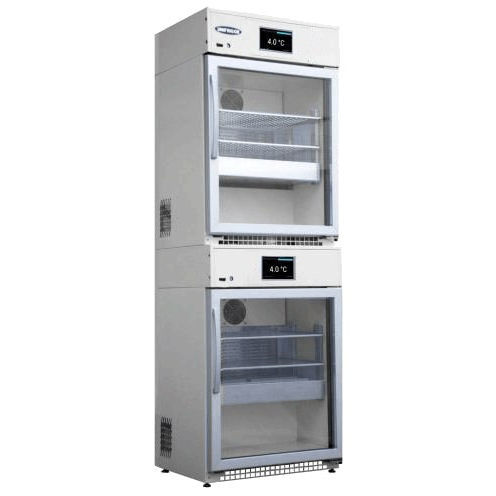 医用冷藏柜 - M-COMBI 280 VP+VP IoTty - unifrigor - 橱柜式 / 双门 / 带玻璃门