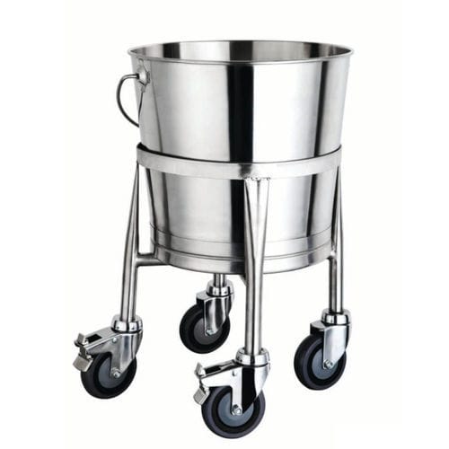 脚轮盆架 - IMSST- BUCKET - IntraSpace - 不锈钢