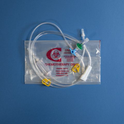 兽用静脉注射输液器 - Tecnoline - 化疗 / 带龙头阀 / 带滴水室