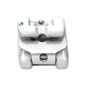 自锁托槽下颌正畸托架 - EXPERIENCE™ C  - GC Orthodontics - 陶瓷 / 双 / 小型