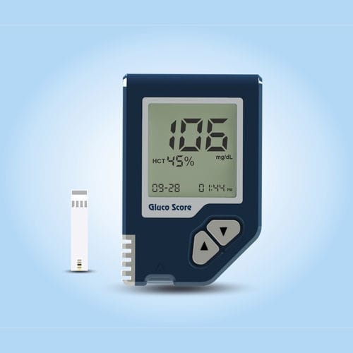 自动血糖仪 - Gluco Score - Sensa Core Medical Instrumentation Pvt. Ltd. - 血细胞比容