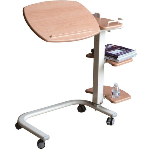 带滑轮床边桌 - HP1023-WH - Forever Young Enterprise - 可调高度 / 倾斜 / 气动驱动