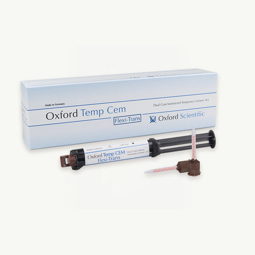 牙桥牙齿胶粘剂 - TEMP CEM FLEXI-TRANS - First Scientific Dental Materials GmbH - 用于牙冠 / 临时