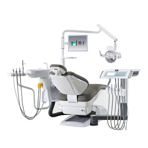 带电动椅牙科治疗设备 - FODE-X3PLUS - Fomos Medical Instrument ltd. - 带监护仪 / 带器械架 / 带照明