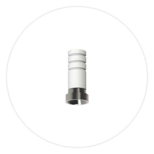 聚甲醛POM种植体基台 - MU0502 - Vulkan Implants - 钴铬合金 / 外部 / 直线型