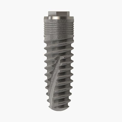 锥形牙齿植入物 - Vulkan Implants - 钛 / 外六角形 / 自动攻丝机