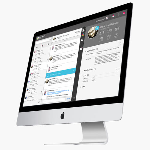 医疗数据管理软件 - One Drop | Professional  - Informed Data Systems - 教学用 / 用于糖尿病远程监控仪 / 基于网络