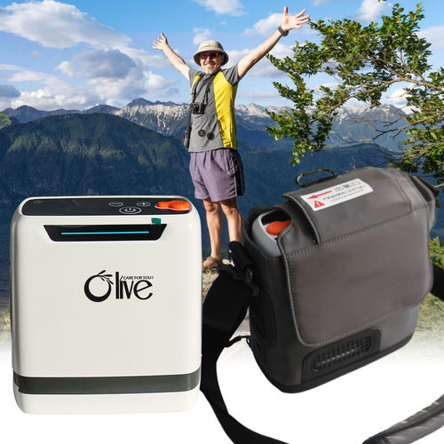 医用氧气浓缩器 - OLV-POC5 - Zhengzhou Olive Electronic Technology - 手提式 / 持续流量 / 高纯度