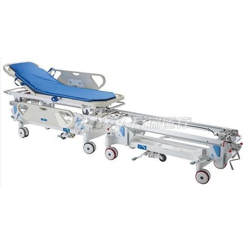 转运担架车 - E-1  - Hebei Vanry Medical Devices Co., Ltd. - 手动 / 可调高度 / 2分区式