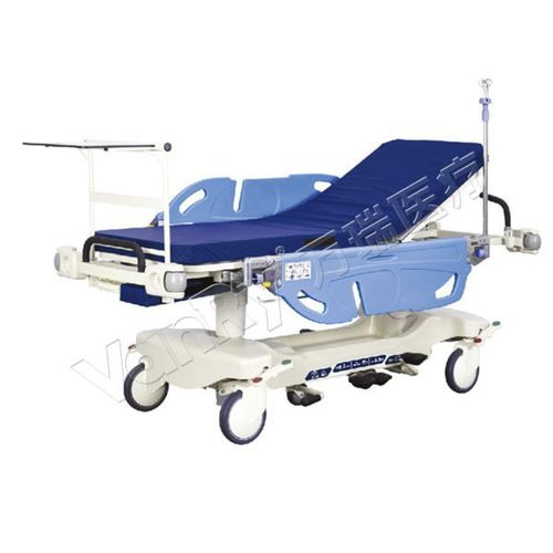 转运担架车 - E-3 - Hebei Vanry Medical Devices Co., Ltd. - 手动 / 可调高度 / 2分区式