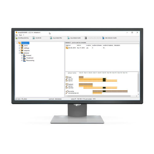 医用软件 - studyDESIGNER - emka TECHNOLOGIES - 后处理 / 分析 / 数据分析