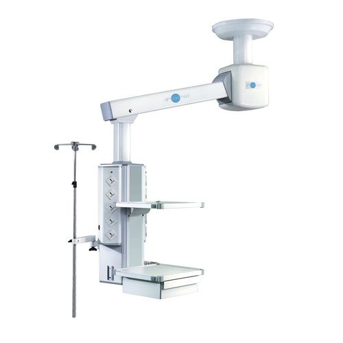 机动医用吊塔 - PWM 100 - AMCAREMED TECHNOLOGY - 吊顶 / 用于手术室 / 铰接式