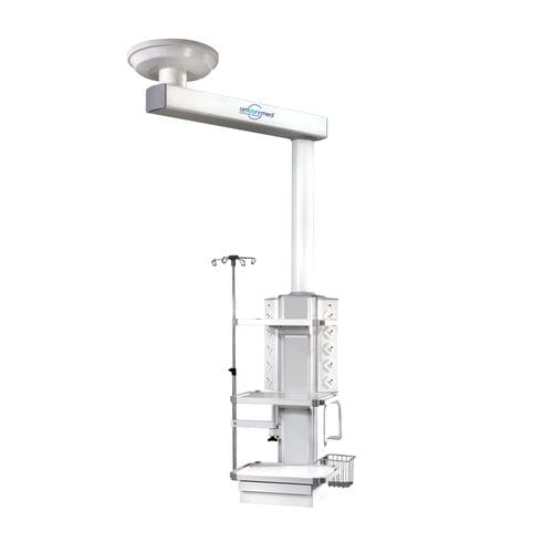 吊顶医用吊塔 - EX100 - AMCAREMED TECHNOLOGY - 用于手术室 / 铰接式 / 单臂式