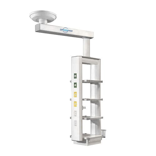 吊顶医用吊塔 - MF-S-800 - AMCAREMED TECHNOLOGY - 用于手术室 / 内窥镜 / 单臂式