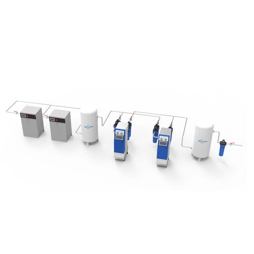 医用空气压缩机 - SMA series - AMCAREMED TECHNOLOGY - 涡旋 / 固定式 / 带有空气干燥器