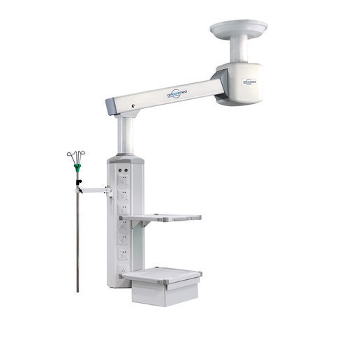 机动医用吊塔 - PWM 100 - AMCAREMED TECHNOLOGY - 吊顶 / 用于手术室 / 铰接式