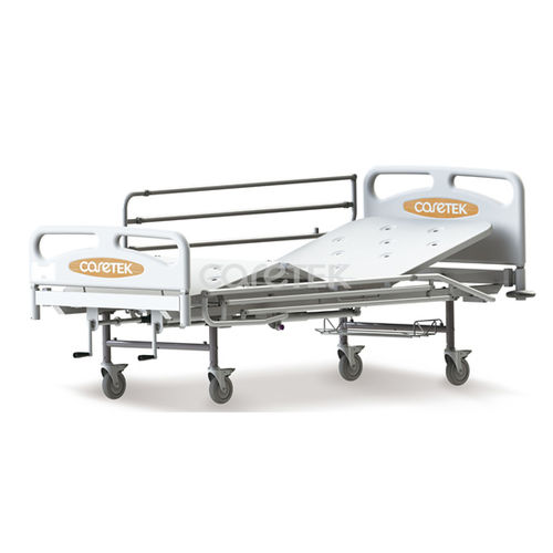 医用病床 - B400-88N - Caretek Medical - 手动 / 高度可调节 / 带滑轮