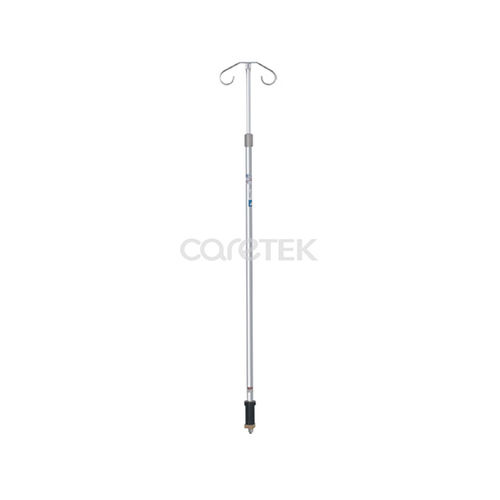 轨道输液架 - IV110/IV112 - Caretek Medical - 2 个钩子 / 不锈钢