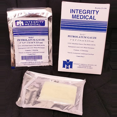 无菌伤口敷布 - Petrolatum - Integrity Medical Devices - 低变应原