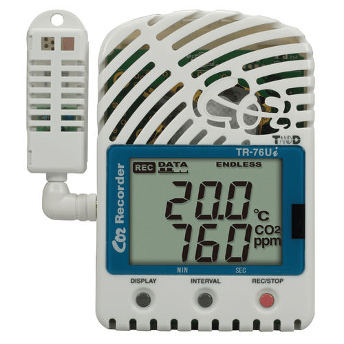 温度数据输入器 - TR-76Ui - T&D Corporation - 湿度 / 二氧化碳浓度 / USB