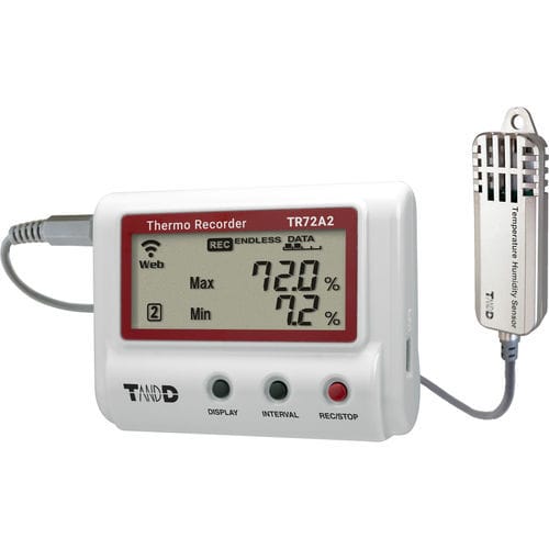 温度数据输入器 - TR72A2-S - T&D Corporation - 湿度 / 实验室 / 用于药品