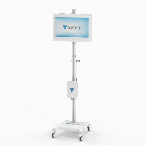 视频会议远程医疗推车 - S5 - Tryten Technologies - 可调高度 / 安全 / 带触摸屏
