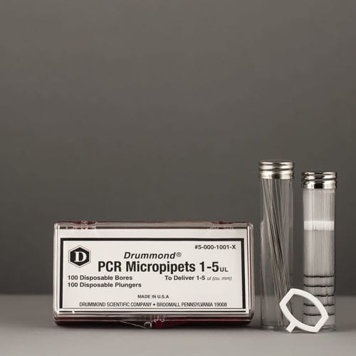 容积式微量移液器 - 5-000-1001-X - Drummond Scientific Company - 单管道 / 固定容量 / 一次性