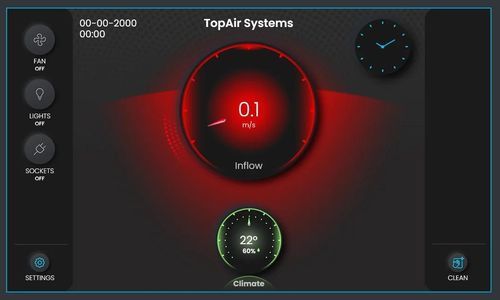 空气速度控制设备 - VAV-CI-4.3 - TopAir Systems, Inc. - 用于吸气罩 / 触摸屏
